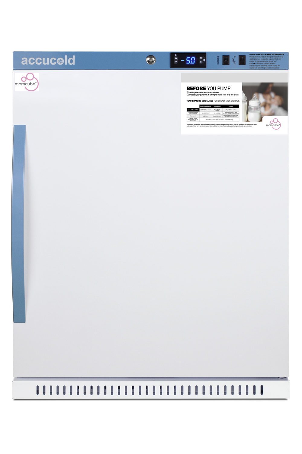 Performance Series 4 cu.ft. ADA height purpose-built MOMCUBE breast milk freezer
